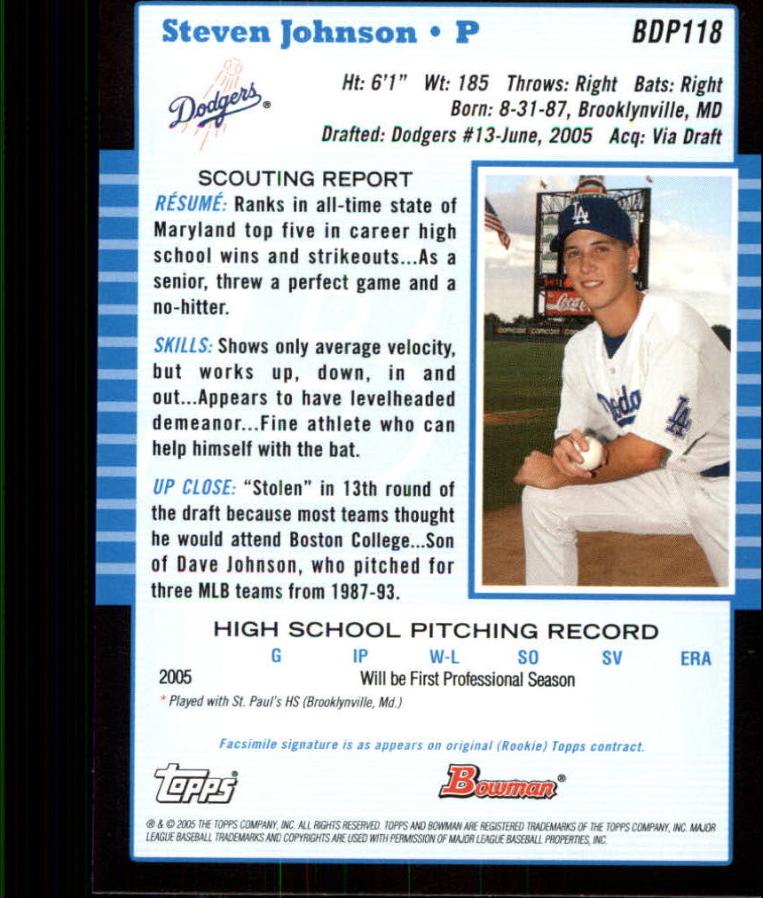 2005 Bowman Draft Baseball Card Pick - Picture 229 of 317