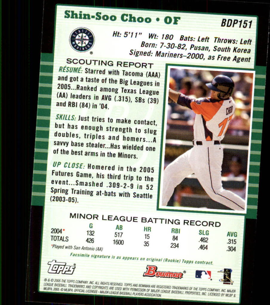 2005 Bowman Draft Baseball Card Pick - Picture 291 of 317