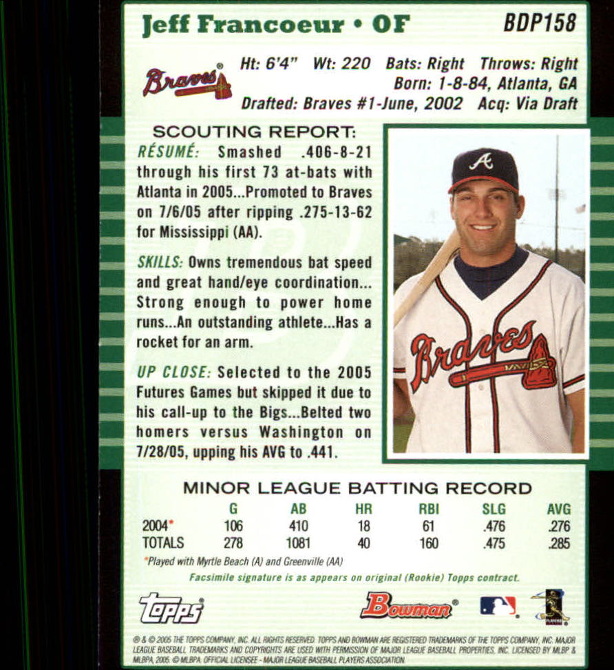 2005 Bowman Draft Baseball Card Pick - Picture 305 of 317