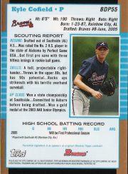 2005 Bowman Draft Gold Baseball (Karte aus Liste auswählen) C6 07-24 - Bild 50 von 142
