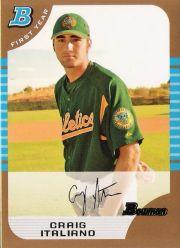 2005 Bowman Draft Gold Baseball (Karte aus Liste auswählen) C6 07-24 - Bild 62 von 142