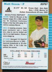 2005 Bowman Draft Gold Baseball (Karte aus Liste auswählen) C6 07-24 - Bild 77 von 142