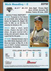 2005 Bowman Draft Gold Baseball (Karte aus Liste auswählen) C6 07-24 - Bild 79 von 142