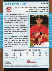2005 Bowman Draft Gold Baseball (Karte aus Liste auswählen) C6 07-24 - Bild 83 von 142