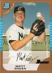 2005 Bowman Draft Gold Baseball (Karte aus Liste auswählen) C6 07-24 - Bild 86 von 142