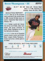 2005 Bowman Draft Gold Baseball (Karte aus Liste auswählen) C6 07-24 - Bild 90 von 142