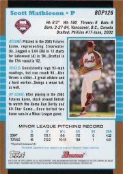 2005 Bowman Draft Gold Baseball (Karte aus Liste auswählen) C6 07-24 - Bild 116 von 142