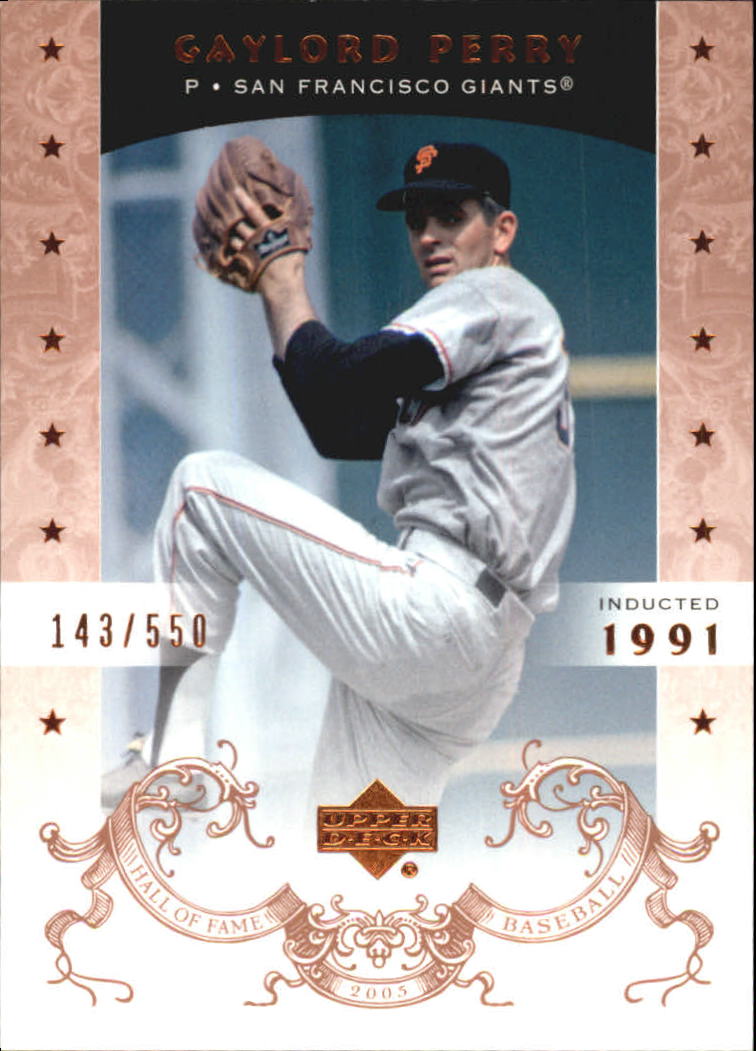 2005 Upper Deck Hall of Fame #29 Gaylord Perry