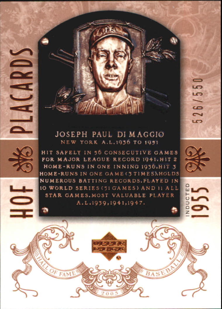 2005 Upper Deck Hall of Fame #90 Joe DiMaggio PC