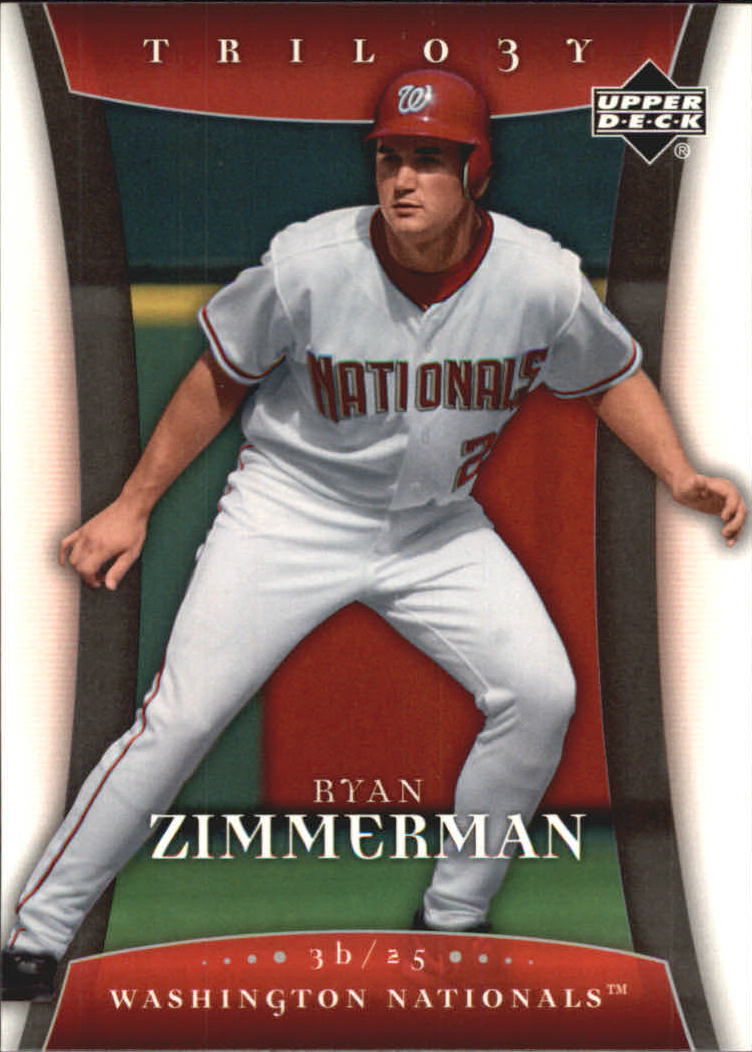 2005 Upper Deck Trilogy #12 Ryan Zimmerman RC