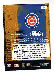 2005 Leather and Lumber #26 Carlos Zambrano back image