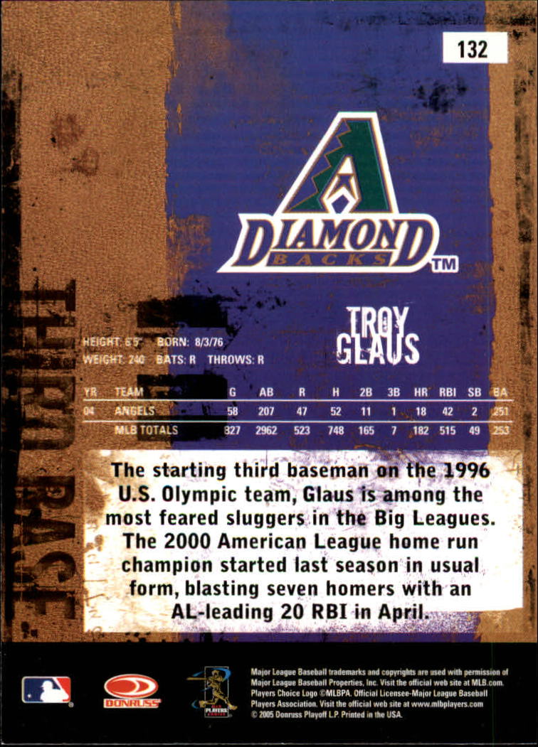 2005 Leather and Lumber #132 Troy Glaus back image