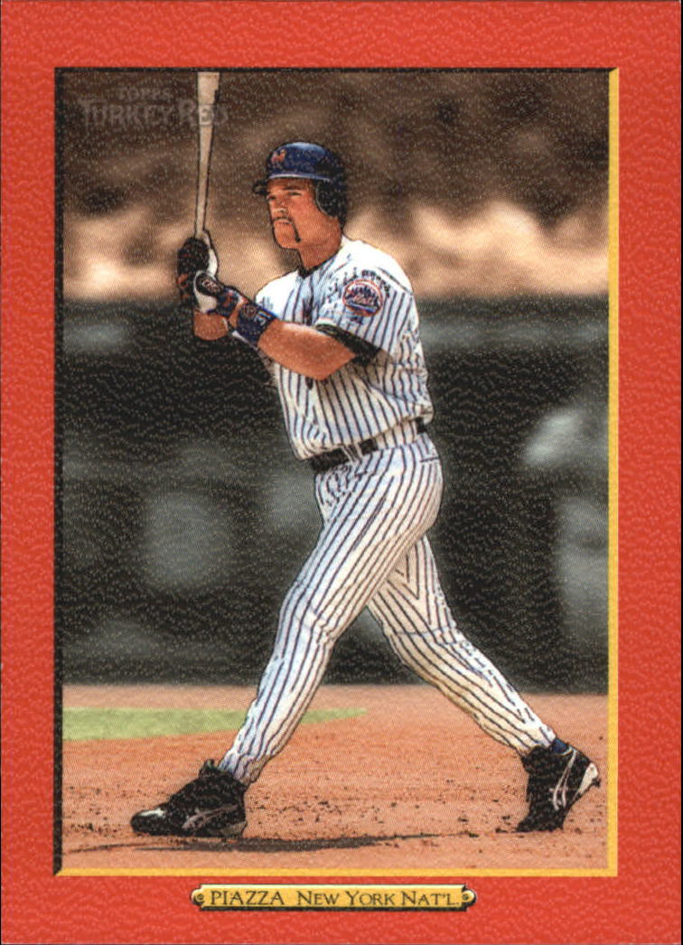 2005 Topps Turkey Red Red #16A Mike Piazza Blue Uni