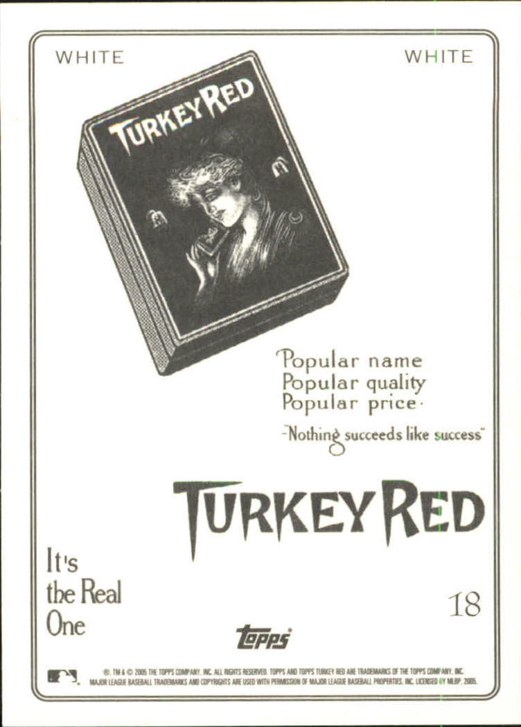 2005 Topps Turkey Red White #18 Hughie Jennings REP back image