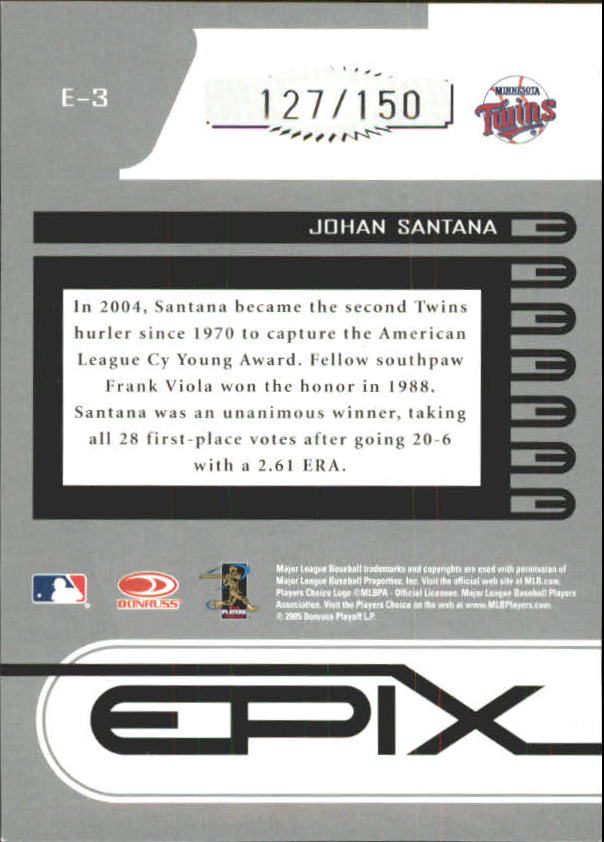 Carte inserite Zenith Baseball "Epix" 2005 - Foto 35 di 37