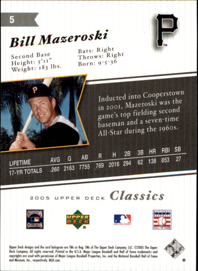 2005 Upper Deck Classics Baseball Card Pick (Base)