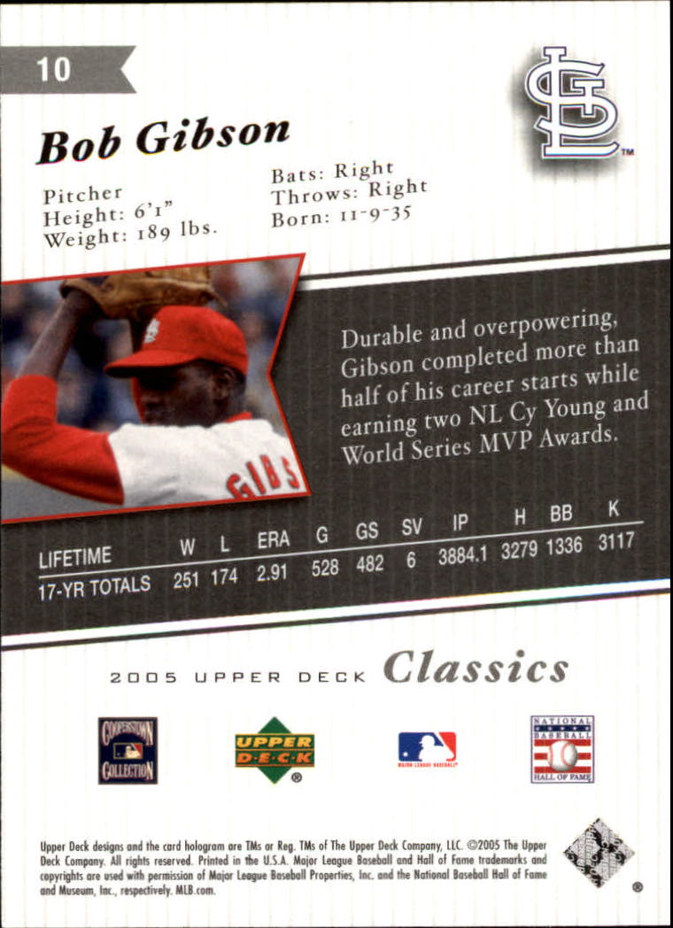 2005 Upper Deck Classics Baseball Card Pick (Base)