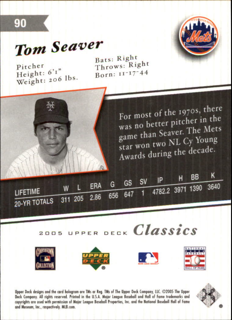 2005 Upper Deck Classics Baseball Card Pick (Base)