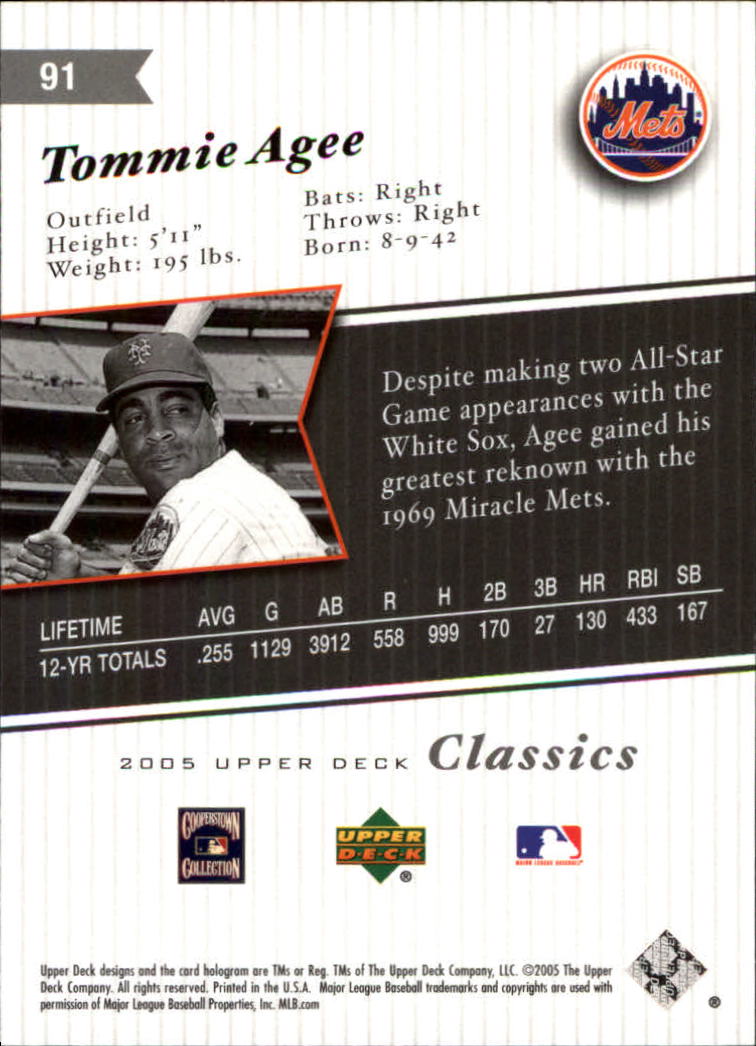 2005 Upper Deck Classics Baseball Card Pick (Base)