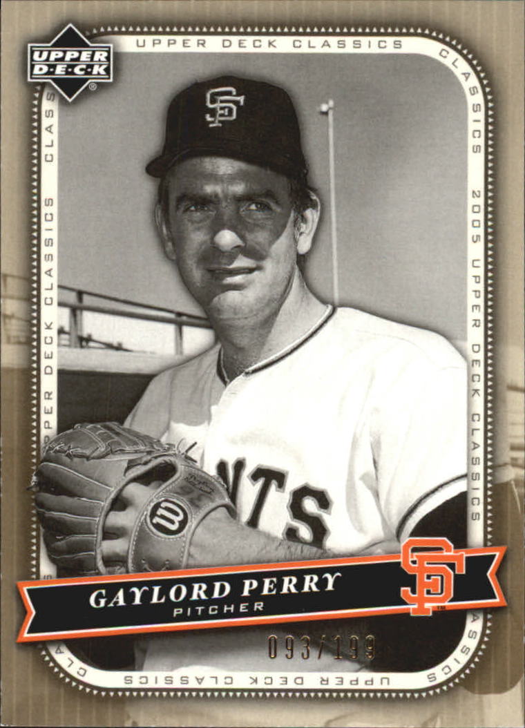 2005 Upper Deck Classics Gold #37 Gaylord Perry