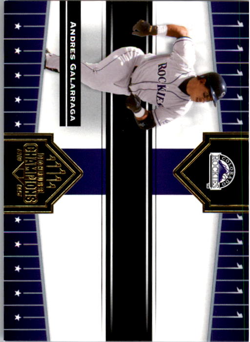 2005 Donruss Champions - #230 Andres Galarraga