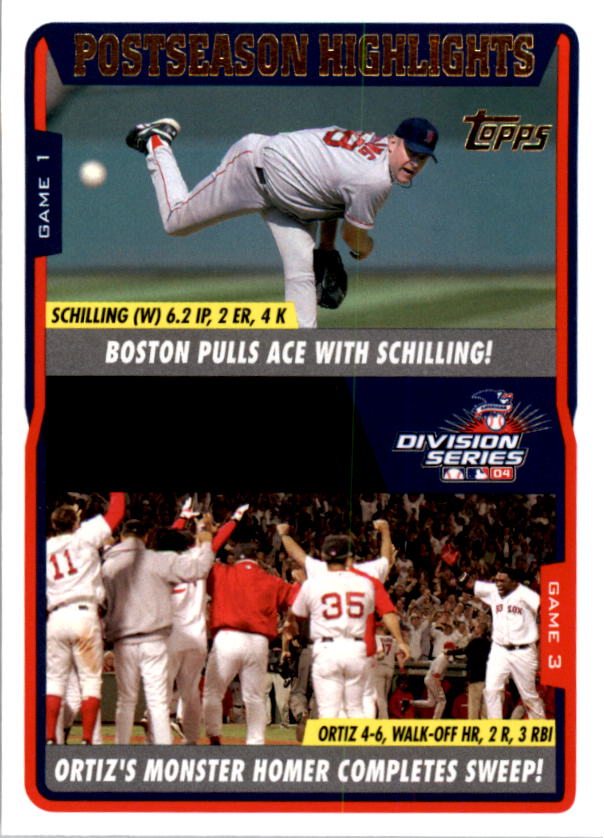 2005 Topps #351 C.Schilling/D.Ortiz ALDS