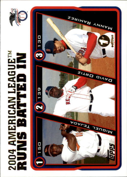 2005 Topps 1st Edition #340 Tejada/Ortiz/Manny LL