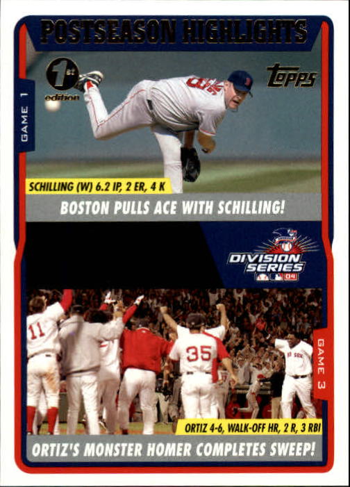 2005 Topps 1st Edition #351 C.Schilling/D.Ortiz ALDS