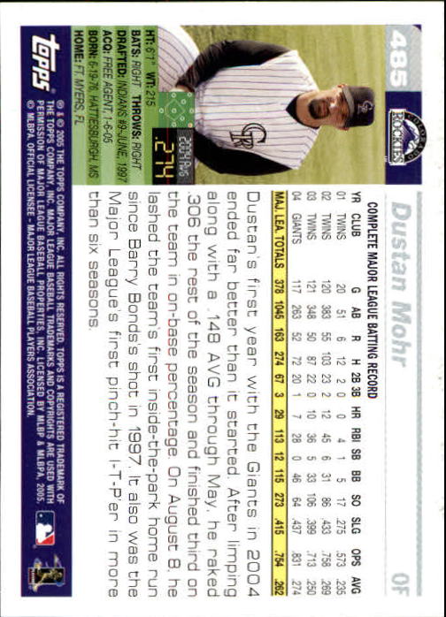 2005 Topps 1st Edition Baseball Card Pick (Inserts) 268-692 - Picture 235 of 405