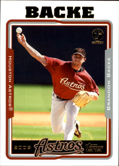 2005 Topps 1st Edition #506 Brandon Backe