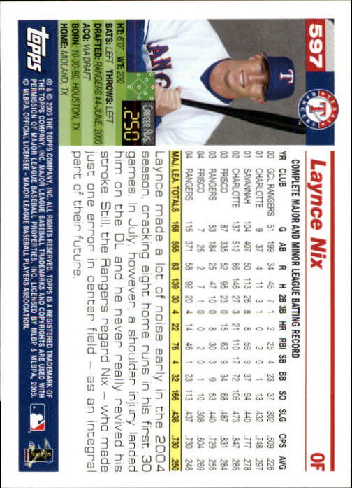 2005 Topps 1st Edition Baseball Card Pick (Inserts) 268-692 - Picture 333 of 405