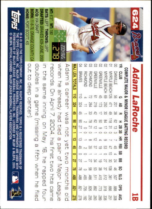 2005 Topps 1st Edition Baseball Card Pick (Inserts) 268-692 - Picture 357 of 405