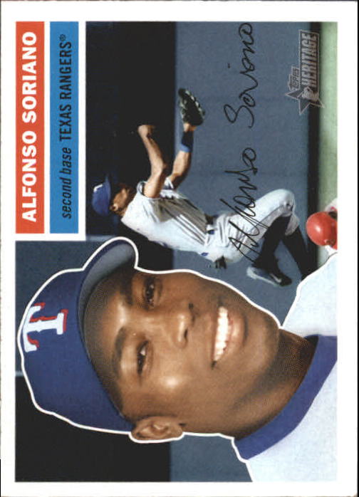 2005 Topps Heritage #3A Alfonso Soriano Fldg