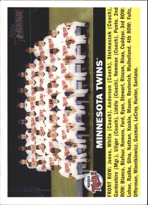 2005 Topps Heritage #146 Minnesota Twins TC