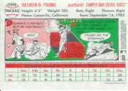 2005 Topps Heritage Chrome #THC102 Delmon Young back image