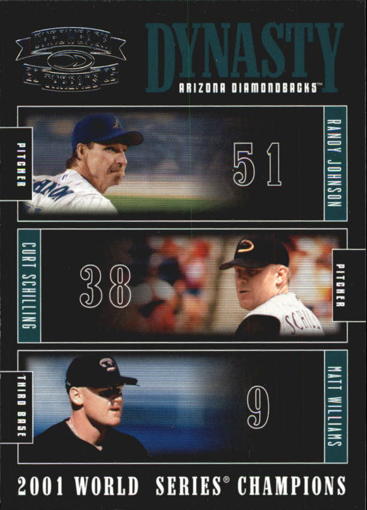 2005 Throwback Threads Dynasty #7 Randy/Schilling/M.Will