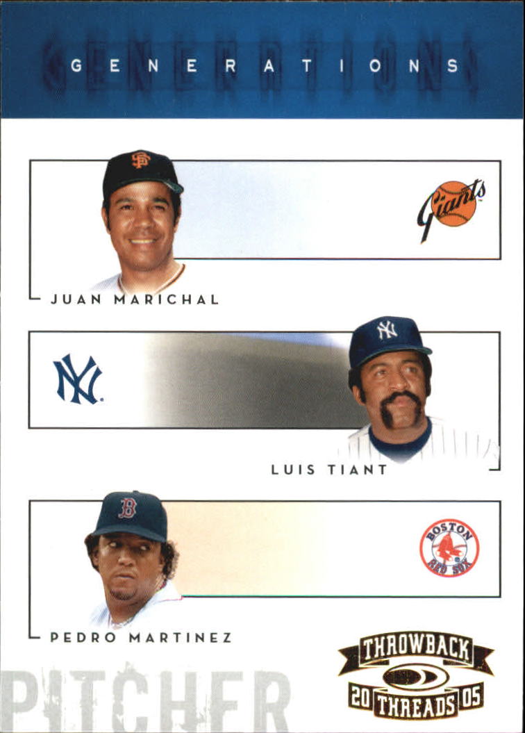 2005 Throwback Threads Generations #12 Marichal/Tiant/Pedro