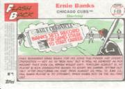 2005 Topps Heritage Flashbacks #EB Ernie Banks back image