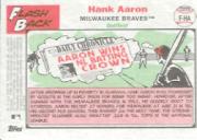 2005 Topps Heritage Flashbacks #HA Hank Aaron back image