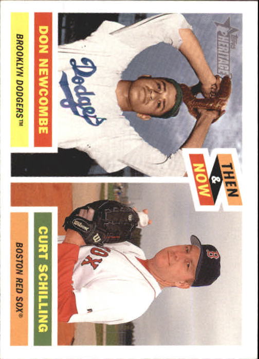 2005 Topps Heritage Then and Now #TN2 D.Newcombe/C.Schilling