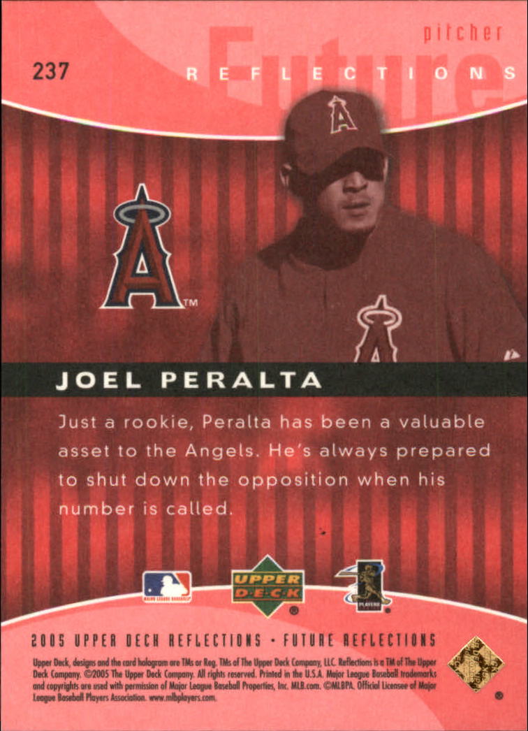 2005 Reflections Red #237 Joel Peralta FR back image