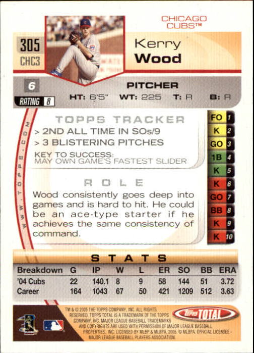 B1609- 2005 Topps Total BB Cards 282-554 +Rookies -You Pick- 15+ FREE US SHIP - Picture 37 of 439