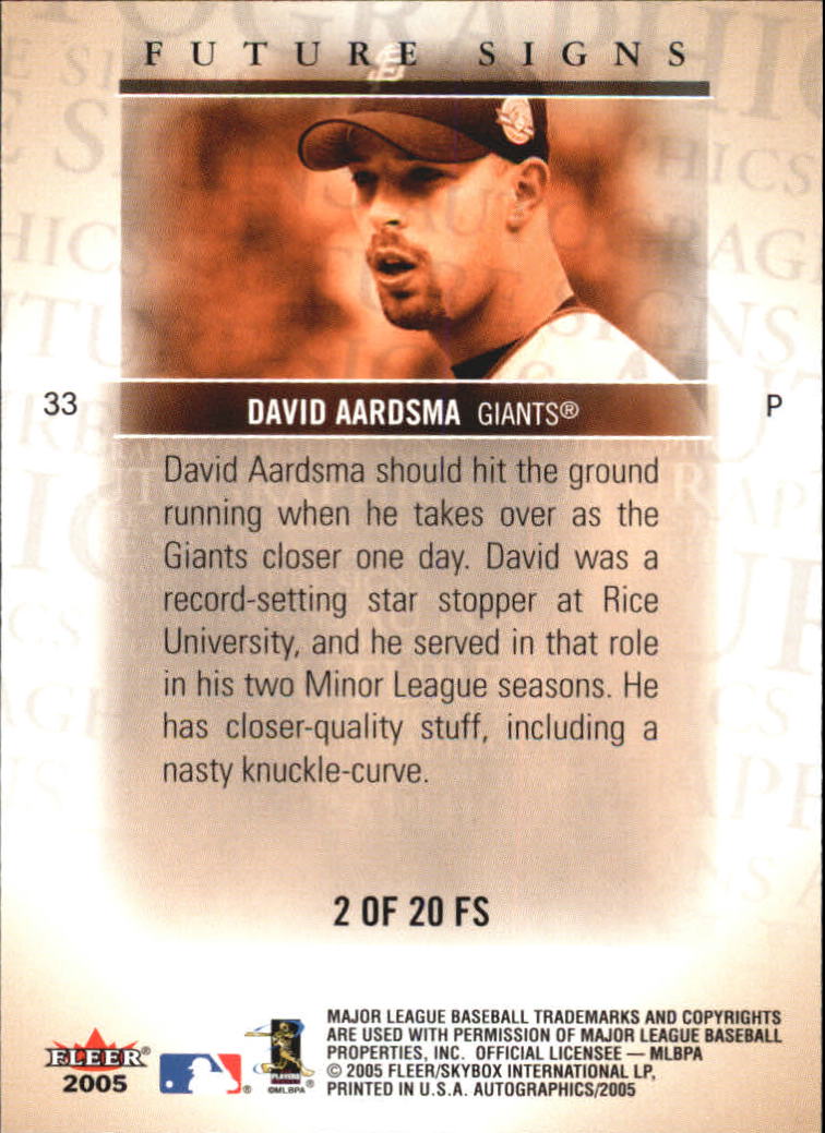 2005 SkyBox Autographics Future Signs Baseball YOU PICK - Picture 5 of 33