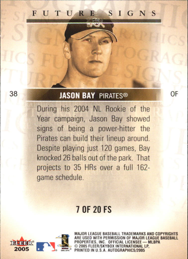 2005 SkyBox Autographics Future Signs Baseball YOU PICK - Picture 15 of 33