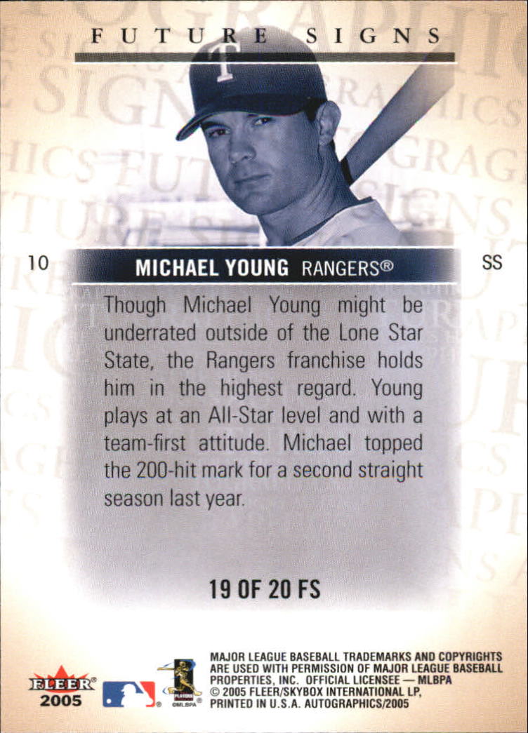 2005 SkyBox Autographics Future Signs Baseball YOU PICK - Picture 33 of 33