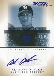 2005 SkyBox Autographics Future Signs Autograph Blue #AO Akinori Otsuka/639 *