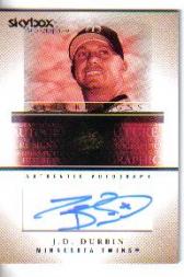 2005 SkyBox Autographics Future Signs Autograph Gold Embossed #JD J.D. Durbin