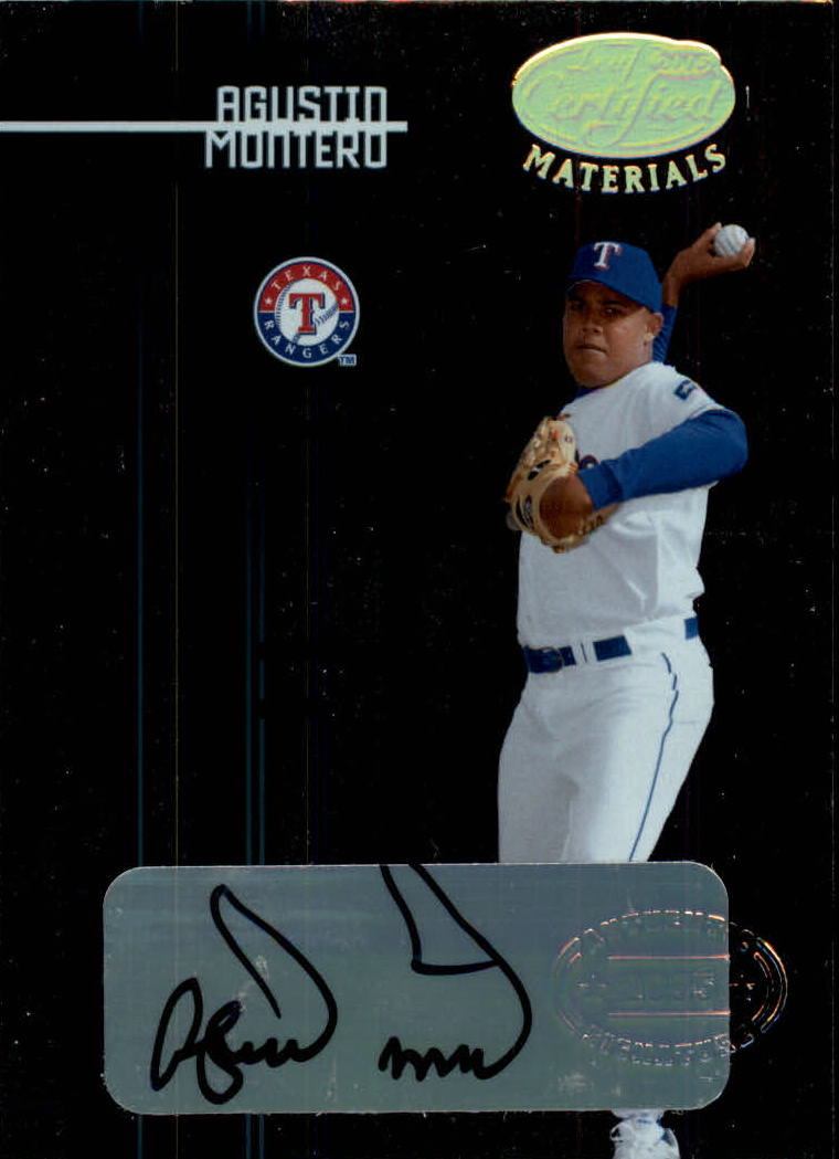 2005 Leaf Certified Materials #202 Agustin Montero NG AU RC