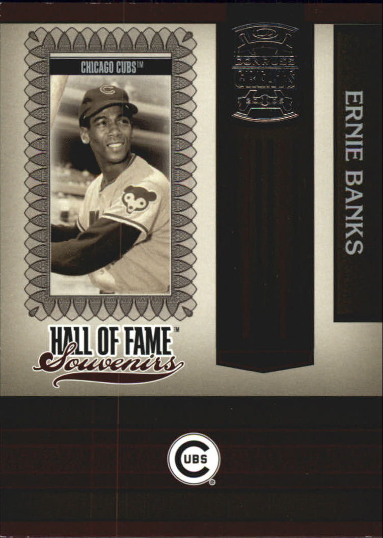 2005 Donruss Greats Hall of Fame Souvenirs #14 Ernie Banks