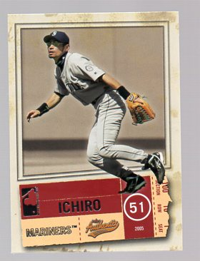 2005 Fleer Authentix #36 Ichiro Suzuki on Fanatics Collect